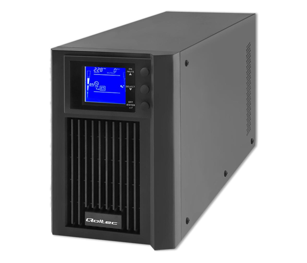QOLTEC UPS | On-line | Pure Sine Wave | 2kVA | 1.6kW |LCD | USB 53981 - 1180144 - zdjęcie